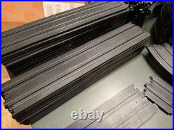 Lot Of 107 Tomy Aurora 1/8 & 1/4 R Track Sections 3, 6, 9, 12 & 15 Supports