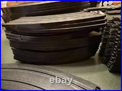 Lot Of 107 Tomy Aurora 1/8 & 1/4 R Track Sections 3, 6, 9, 12 & 15 Supports