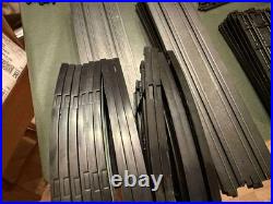 Lot Of 107 Tomy Aurora 1/8 & 1/4 R Track Sections 3, 6, 9, 12 & 15 Supports