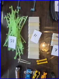 Lot Of 151 Pieces! Tyco Rc Car 1970s Vintage Track, Cars, Rails, Curves