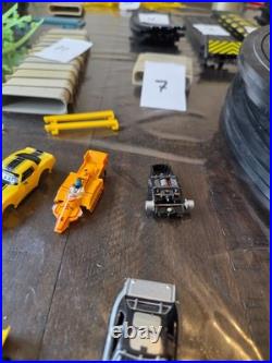 Lot Of 151 Pieces! Tyco Rc Car 1970s Vintage Track, Cars, Rails, Curves