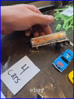 Lot Of 151 Pieces! Tyco Rc Car 1970s Vintage Track, Cars, Rails, Curves