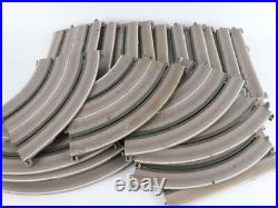 Lot Of 20 Straight & Curved Tin Metal Slot Car Track 10.5 Early Faller AMS