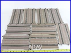 Lot Of 20 Straight & Curved Tin Metal Slot Car Track 10.5 Early Faller AMS