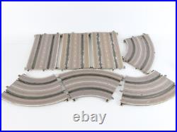 Lot Of 20 Straight & Curved Tin Metal Slot Car Track 10.5 Early Faller AMS