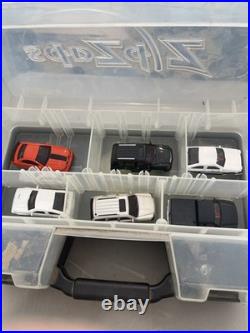 Lot-Zip Zaps Micro RC Cars, Slot Car Racing Set, Vtg Nascar HO Track pcs