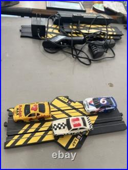 Lot-Zip Zaps Micro RC Cars, Slot Car Racing Set, Vtg Nascar HO Track pcs