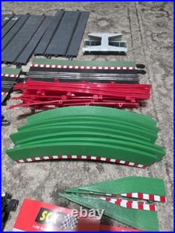 Lot of 13 Track Pieces SCX Slot Car Track 1/32 Scale Controllers Cars Untested