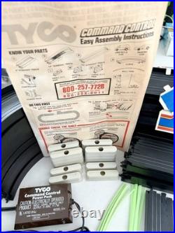 Lot of 2 Tyco Command Control withNite Glow Slot Car Track Sets