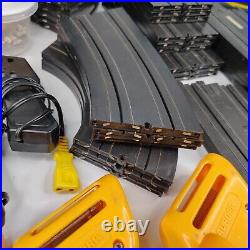 Lot of Aurora Tyco Mattel Slot Car Track Straight Curved Controls Power Supplies