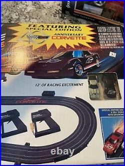 MARCHON 1993 Chevy Corvette Challenge Slot Car Race Set New unopened In Box