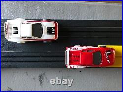 Marchon Slot Car Track Set. With Two Running Cars Complete
