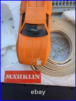 Marklin Sprint 1412 Slot Car Set, 2 Cars, Track, Controllers Vintage In Box