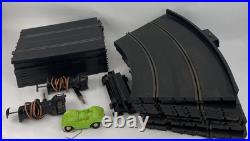 Marx Vintage Slot Car Track Lot 12 Curved & 10 Straight w 2 Sears Marx Controls