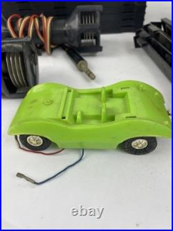 Marx Vintage Slot Car Track Lot 12 Curved & 10 Straight w 2 Sears Marx Controls