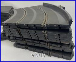 Marx Vintage Slot Car Track Lot 12 Curved & 10 Straight w 2 Sears Marx Controls