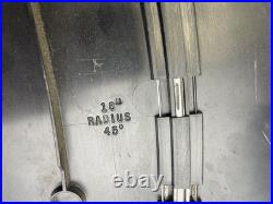 Marx Vintage Slot Car Track Lot 12 Curved & 10 Straight w 2 Sears Marx Controls