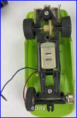 Marx Vintage Slot Car Track Lot 12 Curved & 10 Straight w 2 Sears Marx Controls