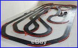 Mega 66.8' AFX Tomy Giant Raceway Track Slot Car Set, 4' x 8' Ready To RUN