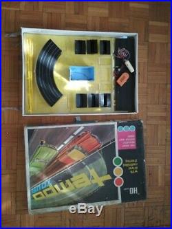 Mehanotehnika Tempo ho scale track with box and cars