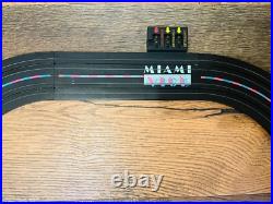 Miami Vice slot track with cars. Track and cars only. Fits Tyco AFX LL