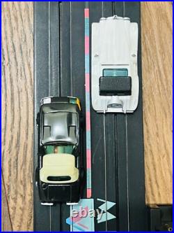 Miami Vice slot track with cars. Track and cars only. Fits Tyco AFX LL