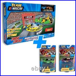 NASCAR Slot Car Race Track Set with 4 Cars