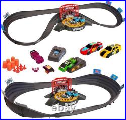 NASCAR Slot Car Race Track Set with 4 Cars