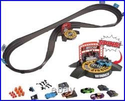 NASCAR Slot Car Race Track Set with 4 Electric Cars