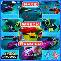 NASCAR Slot Car Race Track Set with 4 Electric Cars