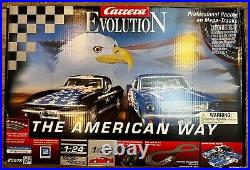 NEW Carrera Evolution Slot Car Tracks and Cars THE AMERICAN WAY SUPER RARE