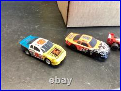 NICE 1995 TOMY #9876 HO SCALE AFX SUPER G GIANT RACEWAY SLOT CAR TRACK With4 CARS