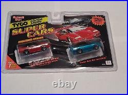 NOS Vintage Tyco HO Scale Super Cars Twin Pack Camaro's Race Track Slot Cars
