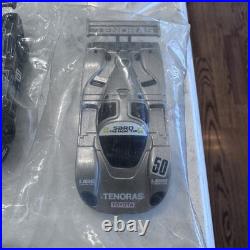 New AFX Aurora TOMY 4 Way Split 4 Lane HO Slot Car Track WITH CARS Open Box Read