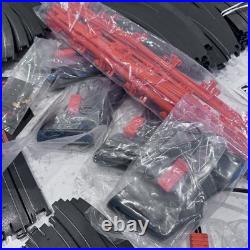 New AFX Aurora TOMY 4 Way Split 4 Lane HO Slot Car Track WITH CARS Open Box Read