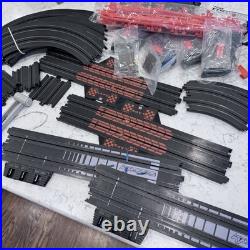 New AFX Aurora TOMY 4 Way Split 4 Lane HO Slot Car Track WITH CARS Open Box Read