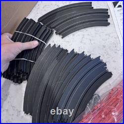 New AFX Aurora TOMY 4 Way Split 4 Lane HO Slot Car Track WITH CARS Open Box Read