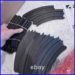 New AFX Aurora TOMY 4 Way Split 4 Lane HO Slot Car Track WITH CARS Open Box Read