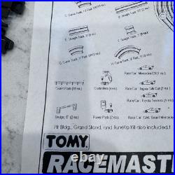New AFX Aurora TOMY 4 Way Split 4 Lane HO Slot Car Track WITH CARS Open Box Read