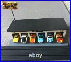 New Custom Aurora AFX Lit 6 Bay Garage (cars, tracks and batteries not included)