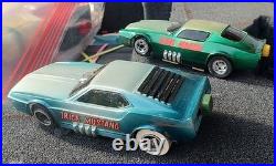 Nice COMPLETE 1972 Vintage Tyco Pro 8114 Set Funny Cars Slot Cars Pro Racing