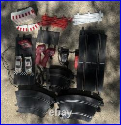 Ninco 1/32 slot car track Lot With Track 2 Cars, Controllers, GT Max Set Porsche