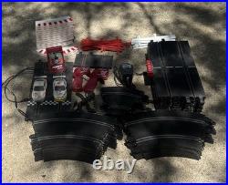 Ninco 1/32 slot car track Lot With Track 2 Cars, Controllers, GT Max Set Porsche