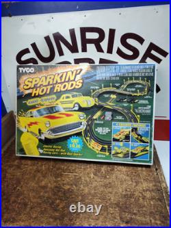 Nos Original 1992 TYCO Sparkin' Hot Rods Racing Track Slot Cars Sealed Box