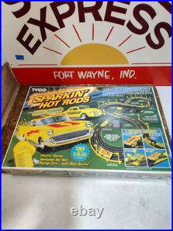 Nos Original 1992 TYCO Sparkin' Hot Rods Racing Track Slot Cars Sealed Box