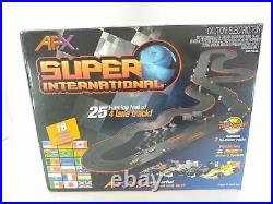 Open AFX Super International 4-Lane Mega G+ HO Slot Car Track Set withTri-Power