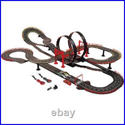 RaceXCale Mega Loop Racer 143 Slot Car Track Set Magnetic Cars Dual-Speed