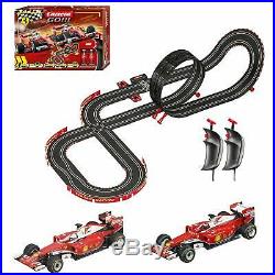 Racing Car Track Set 2 Cars Controllers Loops Turns Kids Play Fast Toy Game New