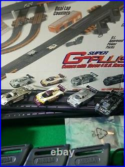 Rare G-Plus AFX Four Way Split Track HO Scale Slotcar Racetrack Set complete