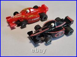 Rare HTF Vintage HO Tyco Target Championship Set FI Indy Race Track Slot Cars